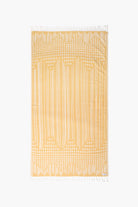 Front side of Turkish cotton Honey Beach Towel